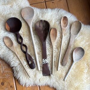 Vintage Rustic Wooden Spoons